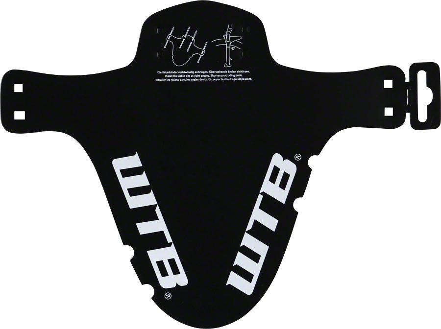 WTB Logo - WTB Logo MTB Mud Guard, Fork Mount, Black