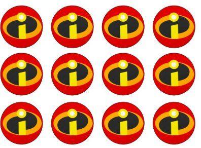 Incredbles Logo - Incredibles Logo Cupcake Topper Wafer Paper in Portlaoise