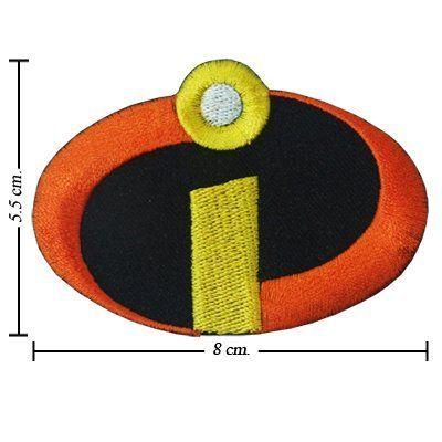 Incredbles Logo - The Incredibles Logo 8cm x 5.5cm Embroidered Iron On Applique Patch ...