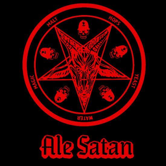 Satan Logo - Brash Ale Satan Baseball T - Kaelin Customs