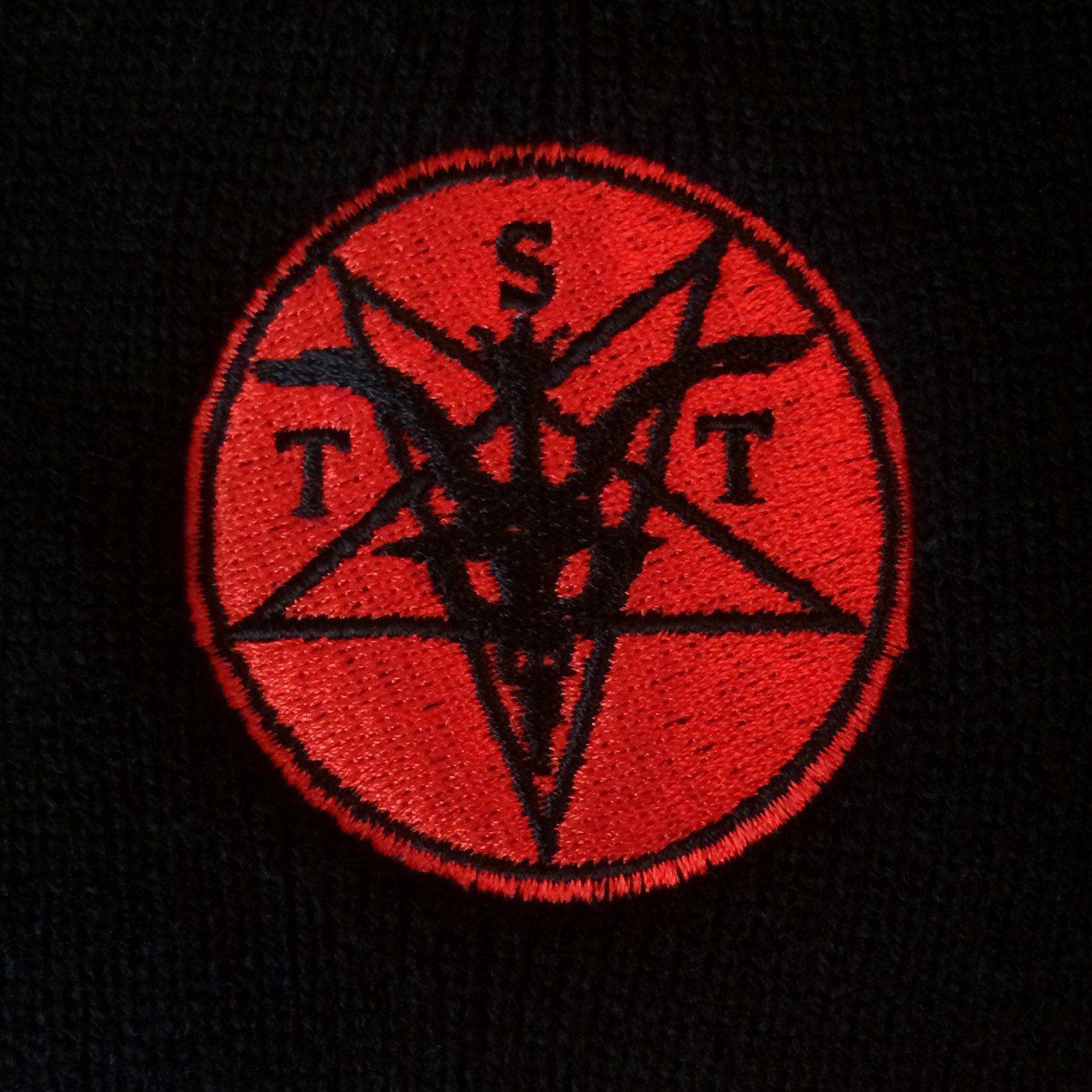 TST Logo - TST Red logo knit hat