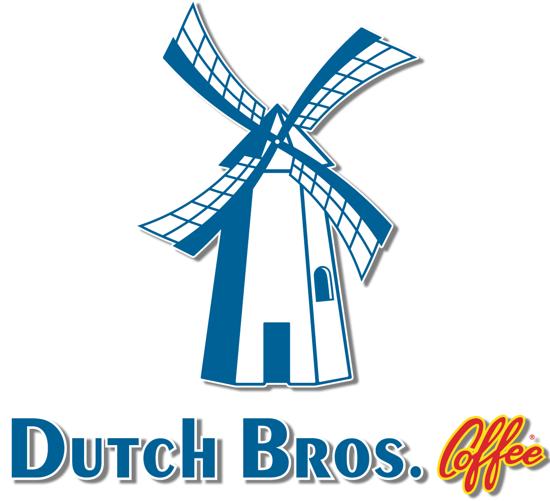 Dutch Logo - Dutch Bros Coffee Text Logo With Windmill Color Vert Outlined - The ...