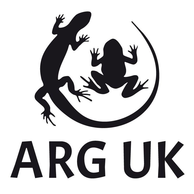 BW Logo - ARG UK Logo plain BW vertical - Amphibian and Reptile Groups of the UK