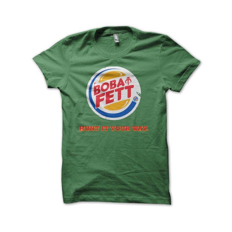 Greenburger Logo - Boba Fett Parody Green Burger King T Shirt