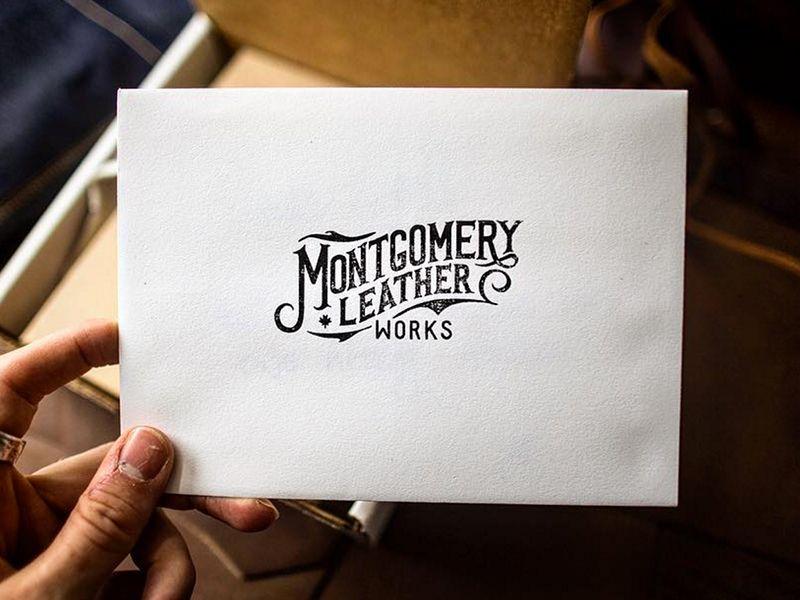 Leatherworks Logo - Montgomery Leather Works Logo by Oban Jones | Dribbble | Dribbble