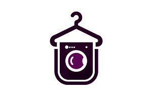 Laundromat Logo - Laundry logo Photo, Graphics, Fonts, Themes, Templates Creative