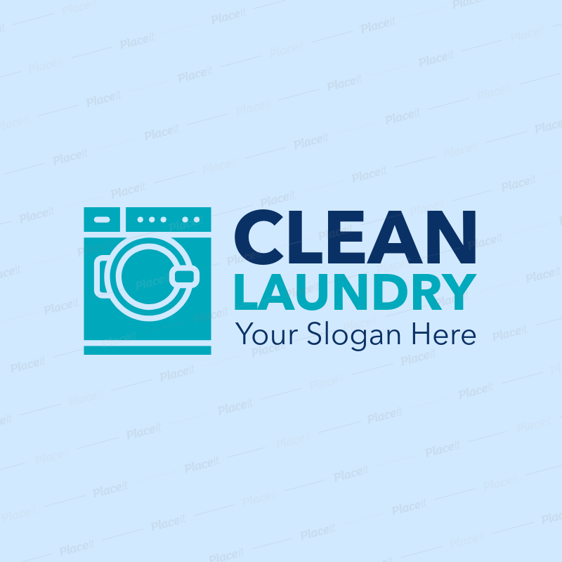 Laundromat Logo - Placeit Logo Maker