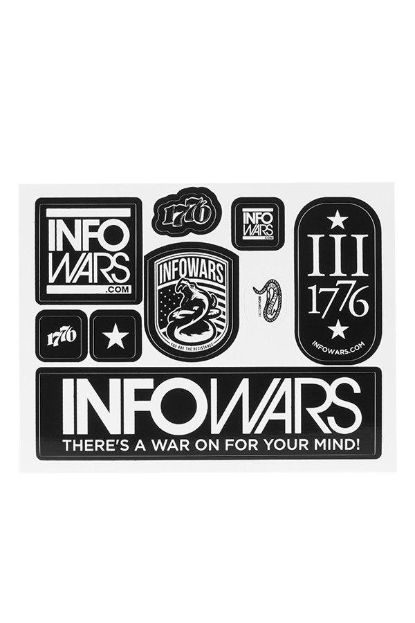 Infowars Logo - Infowars Sticker Sheet