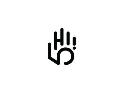 Hi Logo - HI 5!. Logo Design. Logo design, Logos and Logo