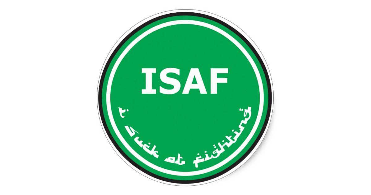 ISAF Logo - ISAF Logo Classic Round Sticker | Zazzle.com