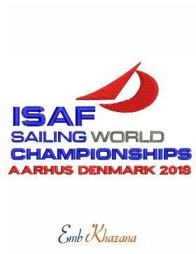 ISAF Logo - ISAF Sailing World Championships Logo. Sports Events 2018