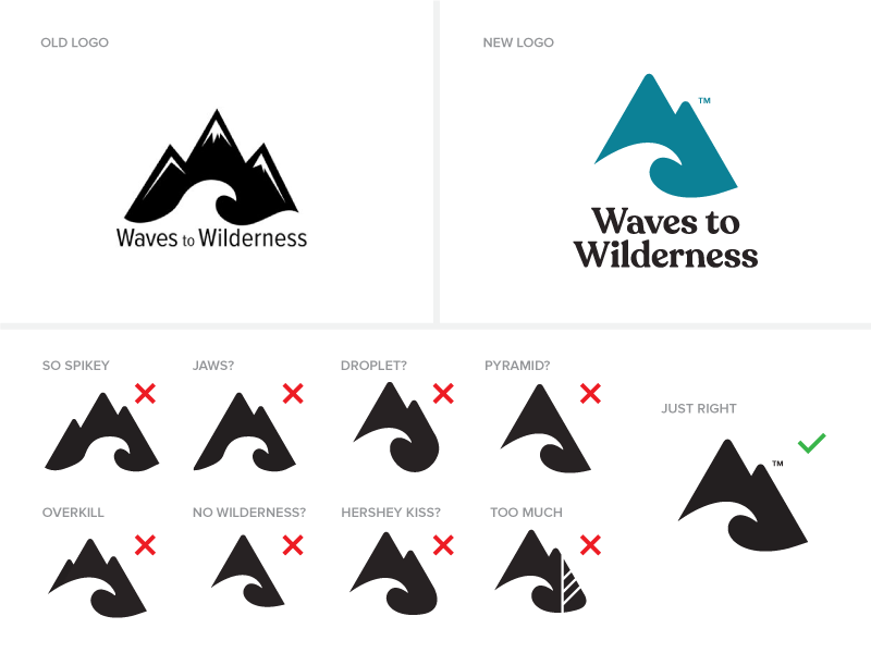 Wilderness Logo - Waves To Wilderness Logo Refinement by Jacob Cass | Dribbble | Dribbble