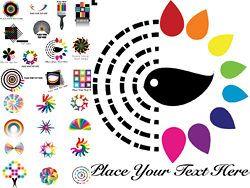 Pattern Logo - Dynamic color logo pattern vector | Download Free Vectors graphic design