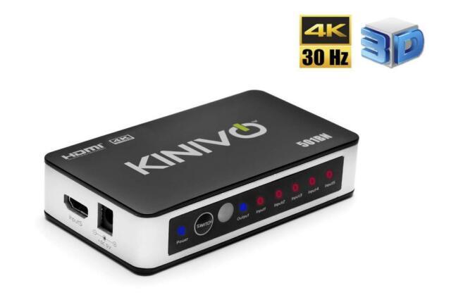 Kinivo Logo - Kinivo 501BN 5 Port High Speed HDMI Switch | eBay