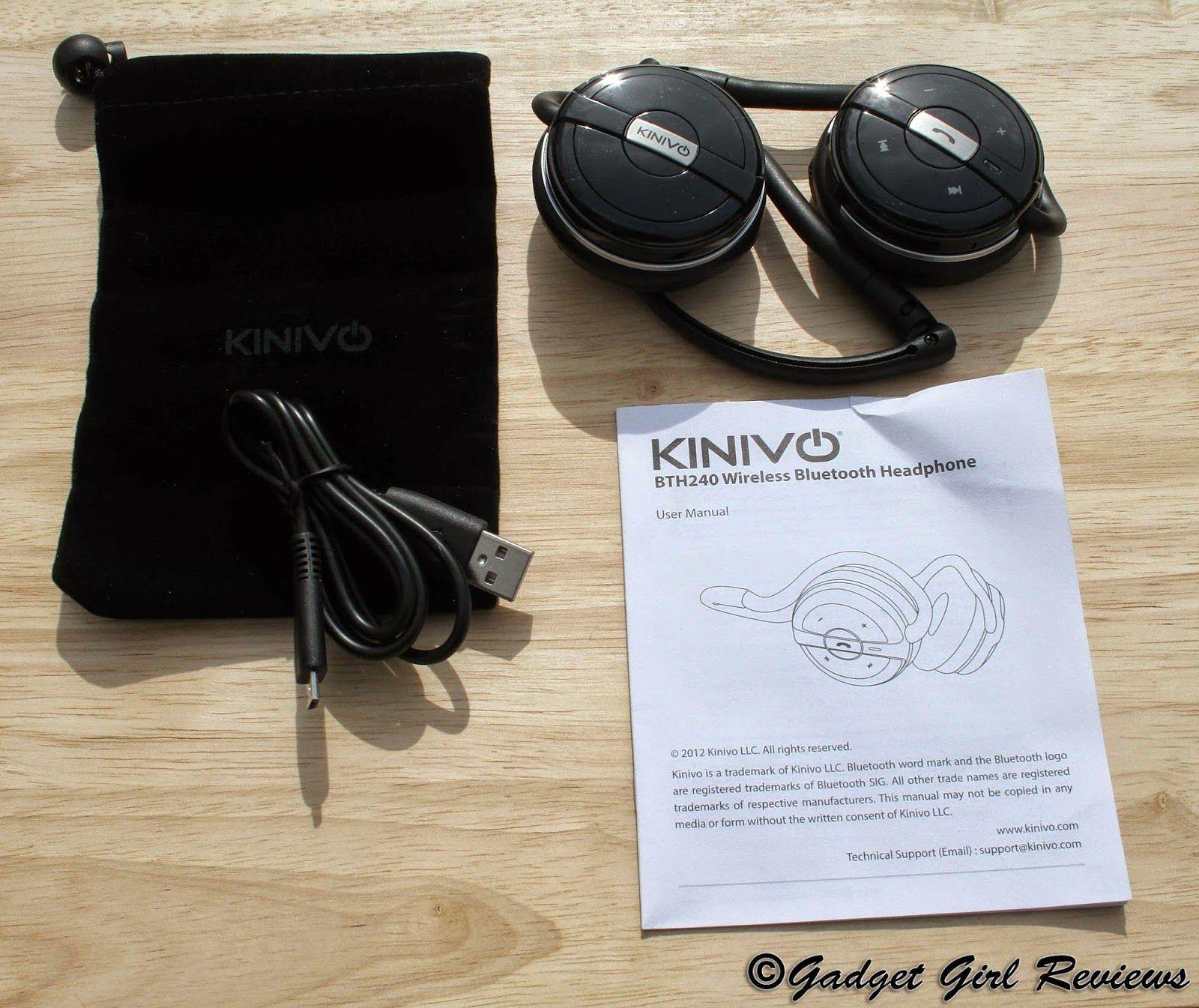 Kinivo Logo - Kinivo BTH240 Bluetooth Stereo Headphones Review | Gadget Review