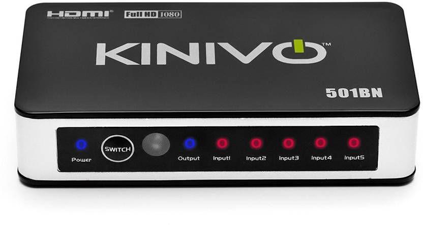 Kinivo Logo - Kinivo 501BN Premium 5 port High speed HDMI switch with IR wireless