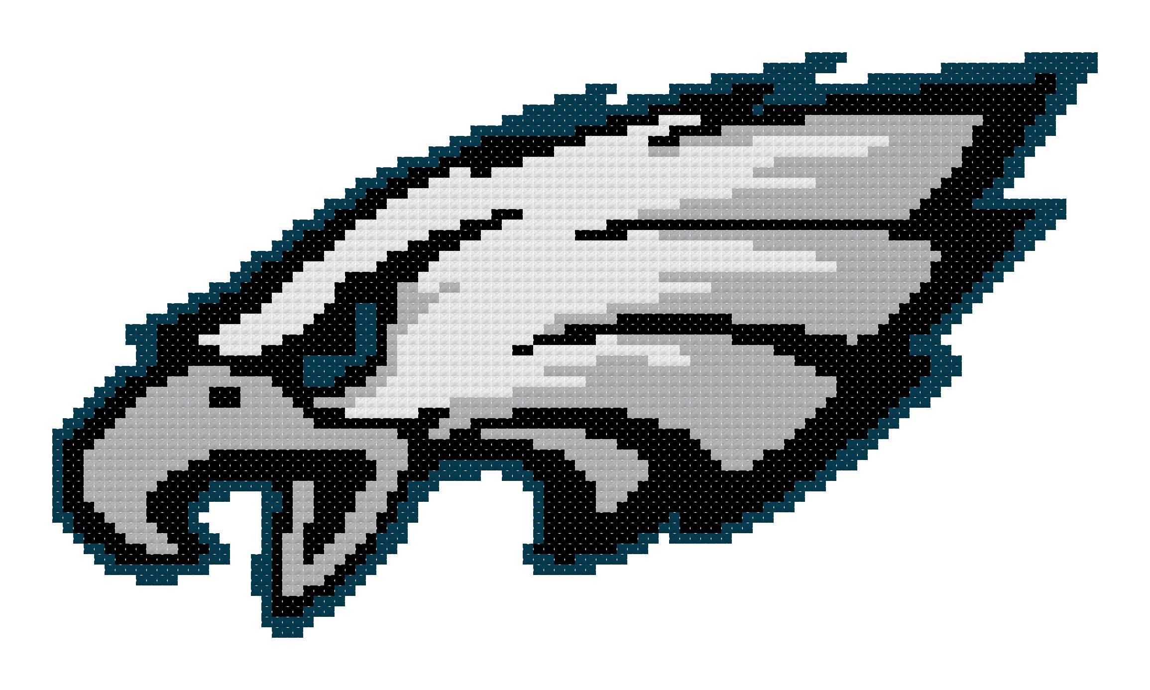 Egales Logo - Counted Cross Stitch Pattern, Philadelphia Eagles Logo – The Cross ...