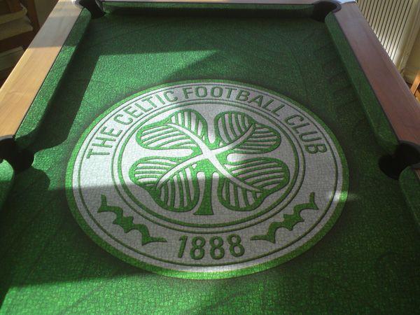 Celtic Logo - Installation of Bespoke Celtic Logo Cloth