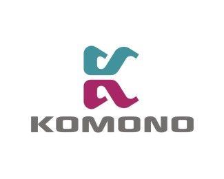 Komono Logo - K KOMONO Designed