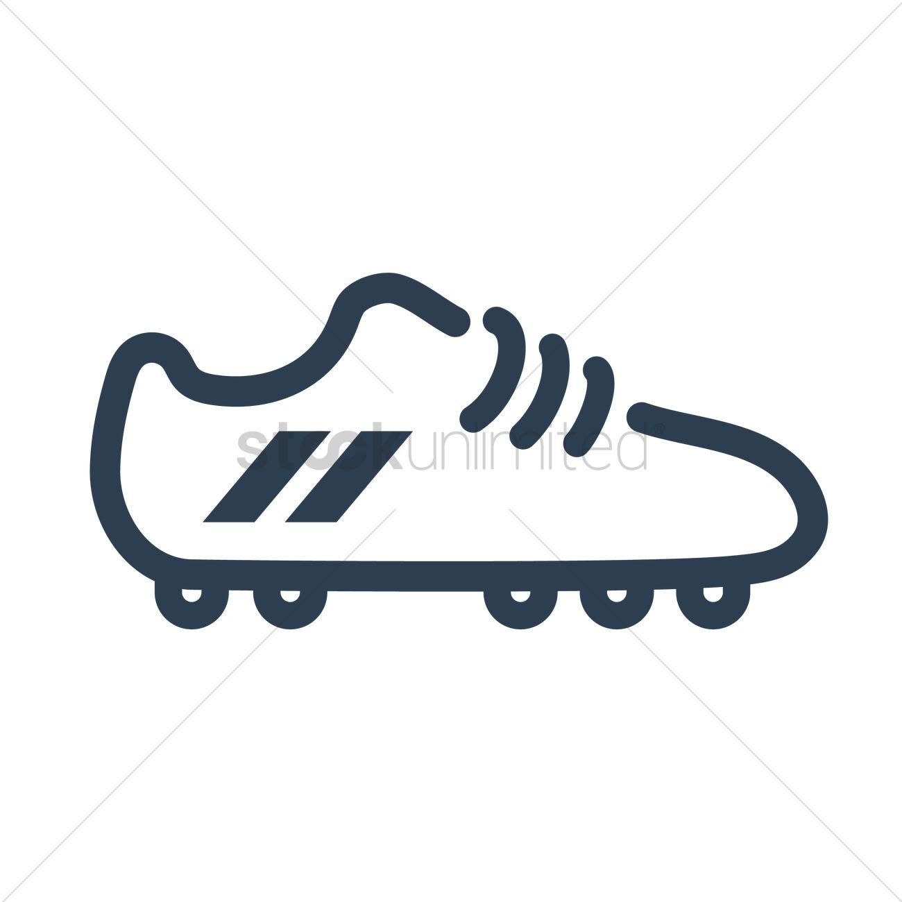 Cleats Logo - Football cleats icon Vector Image