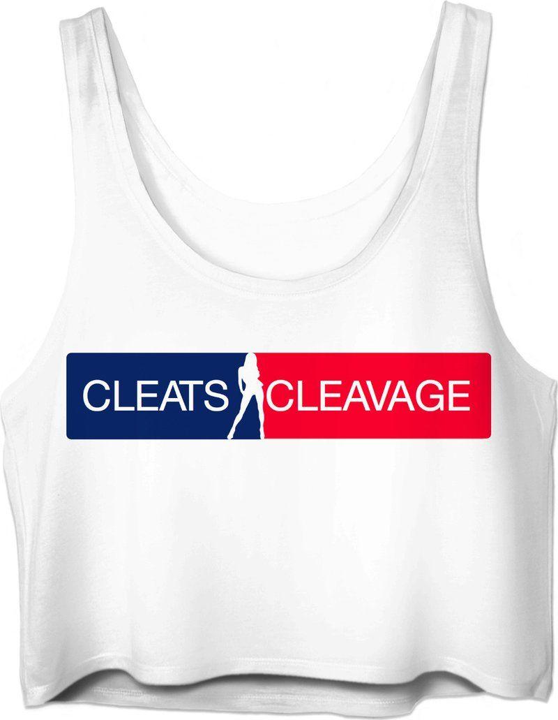 Cleats Logo - Cleats and Cleavage Logo Crop Top – Valkyrie Apparel