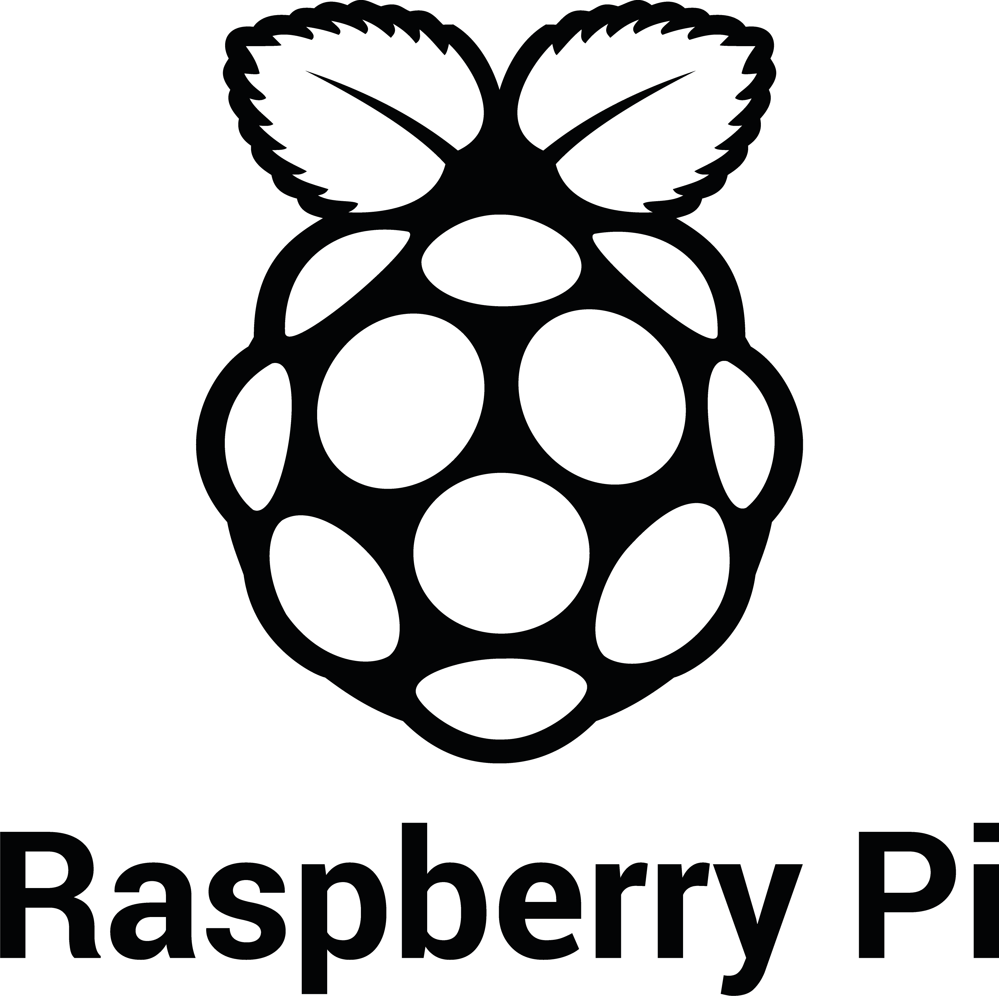 Raspberry Logo - File:RPi-Logo-Black-Stacked-PRINT.png - Wikimedia Commons