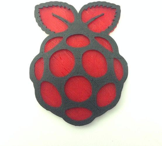 Raspberry Logo - 3D Printed Raspberry Pi Logo