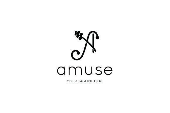 Amuse Logo - Amuse A Logo Template Logo Templates Creative Market