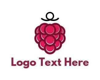 Raspberry Logo - Dessert Logos. The Dessert Logo Maker