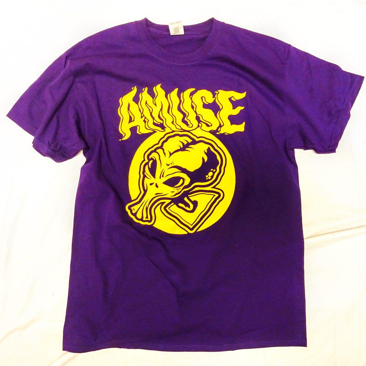 Amuse Logo - Amuse Logo T Purple and Yellow