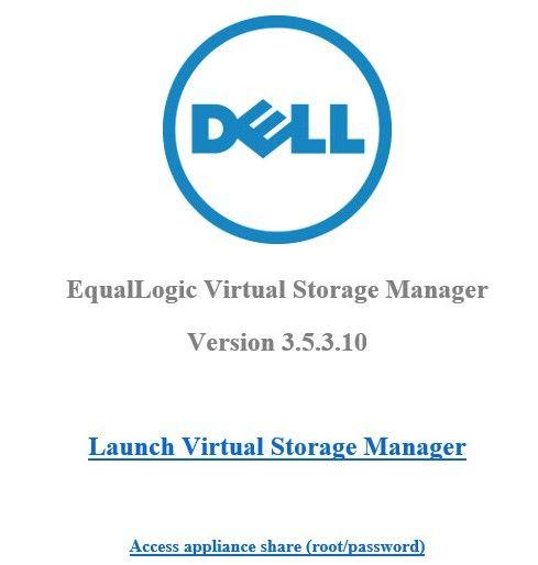 EqualLogic Logo - EqualLogic Virtual Storage Manager+Unable to launch - Dell Community