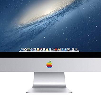iMac Logo - Amazon.com: iMac Retro Rainbow Apple Logo Decal Sticker for the iMac ...