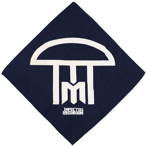 Infected Logo - INFECTED MUSHROOM -Logo- Navy Blue Bandana