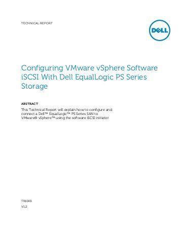 EqualLogic Logo - Configuring VMware vSphere Software iSCSI with Dell EqualLogic PS