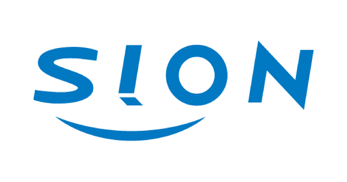 Sion Logo - English. 株式会社シオン/SION INC