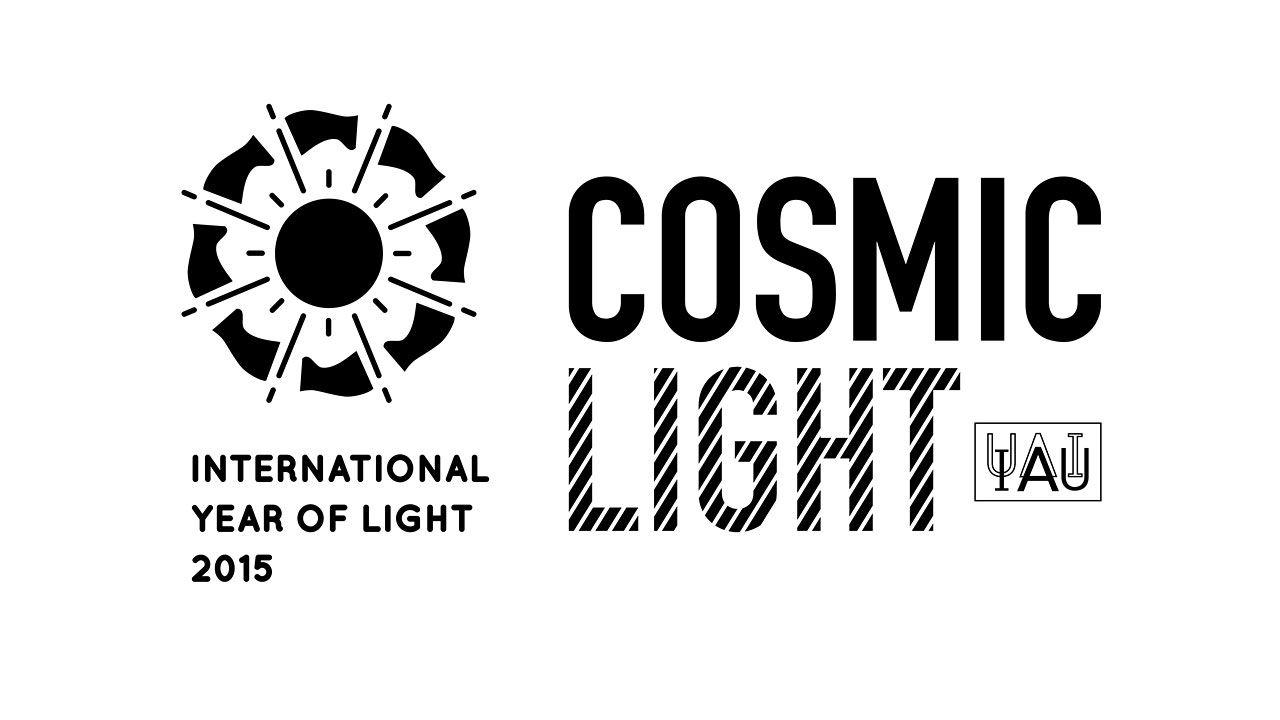 Iau Logo - Cosmic Light Logo (black on white background)