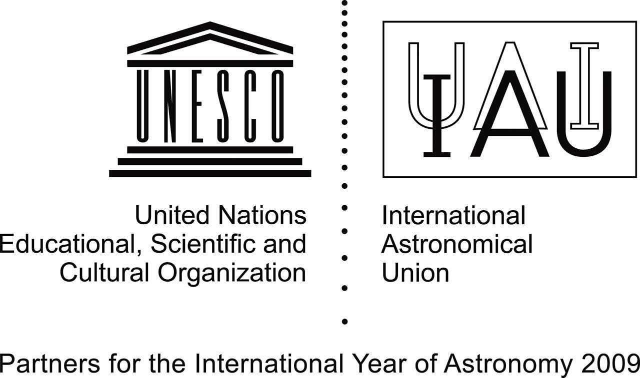 Iau Logo - UNESCO/IAU logo for IYA2009 correspondance | ESA/Hubble