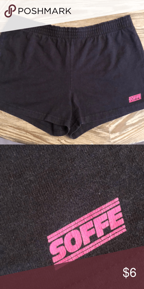 Soffe Logo - Soffe shorts black soffe shorts with pink logo like new, size M