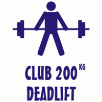 Deadlift Logo - Club 200kg Deadlift Logo Vector (.CDR) Free Download