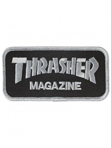 Thrasher Logo - Thrasher Logo Patch Black