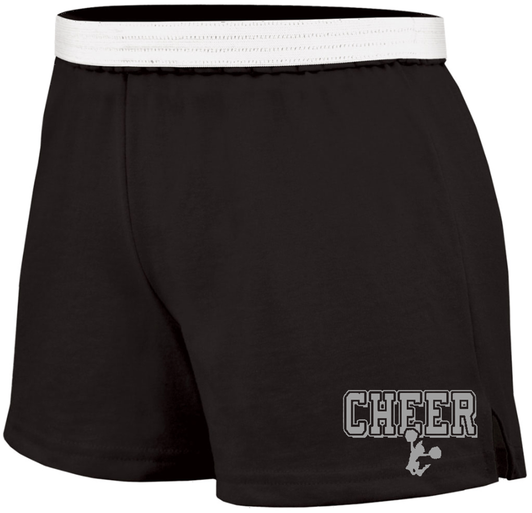 Soffe Logo - Cheer Soffe Short with Silver Logo - JANT girl