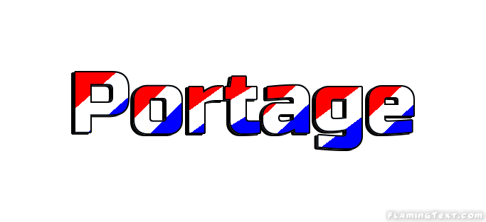 Portage Logo - United States of America Logo. Free Logo Design Tool from Flaming Text
