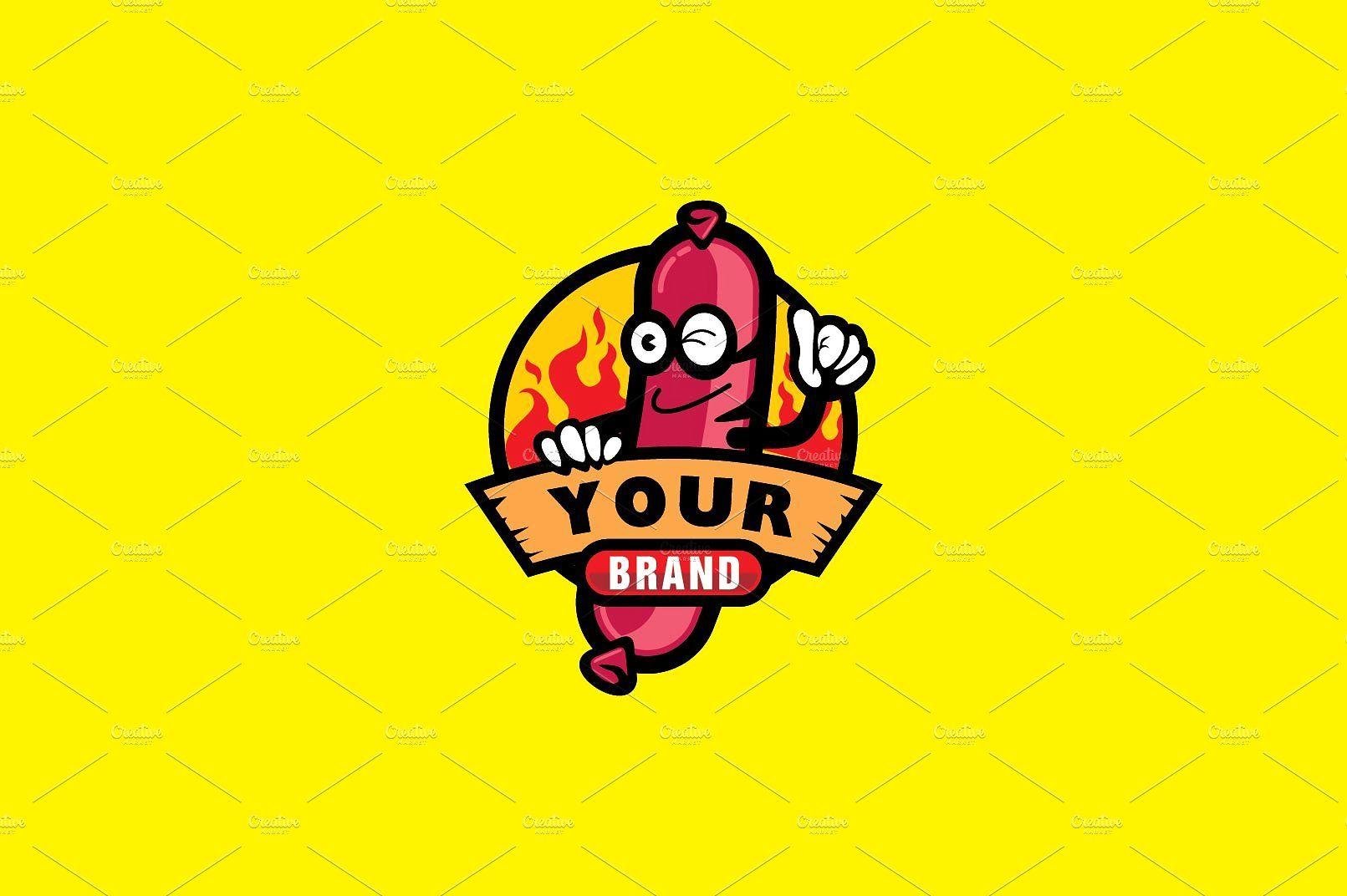 Sausage Logo - Sausage Logo ~ Templates ~ Creative Market