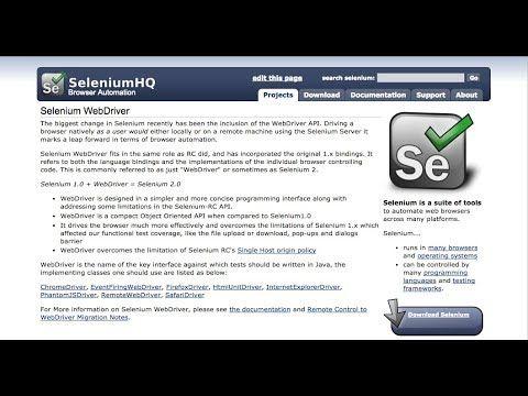 SeleniumHQ Logo - Using Selenium with Python (Linux) - YouTube