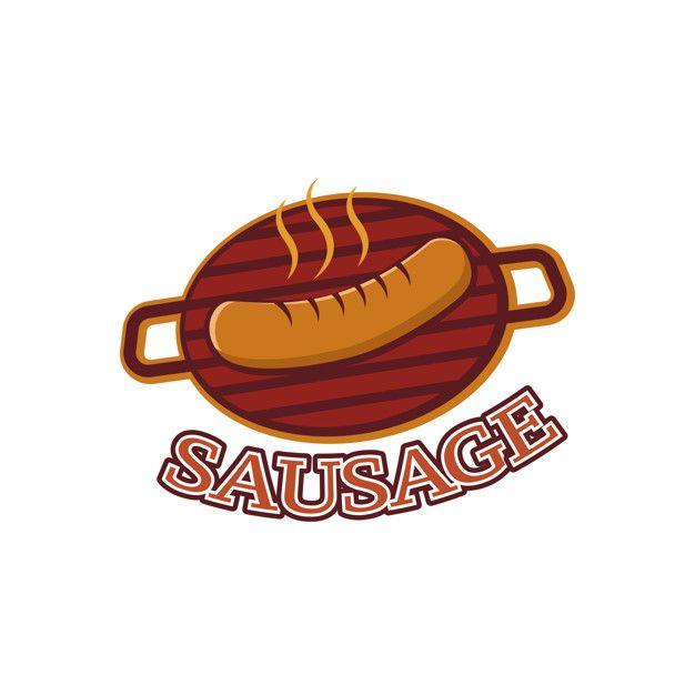 Sausage Logo - Sausage logo template design vector Vector | Premium Download