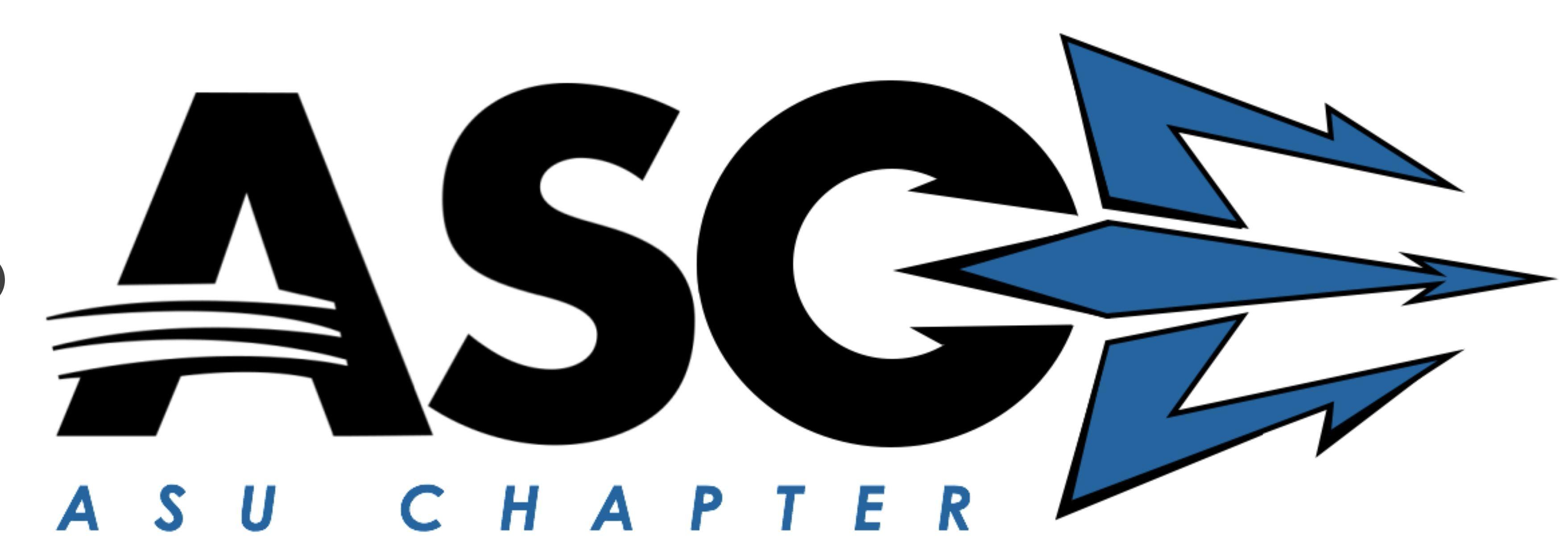 ASCE Logo - ASU American Society of Civil Engineers. Student organized, student led