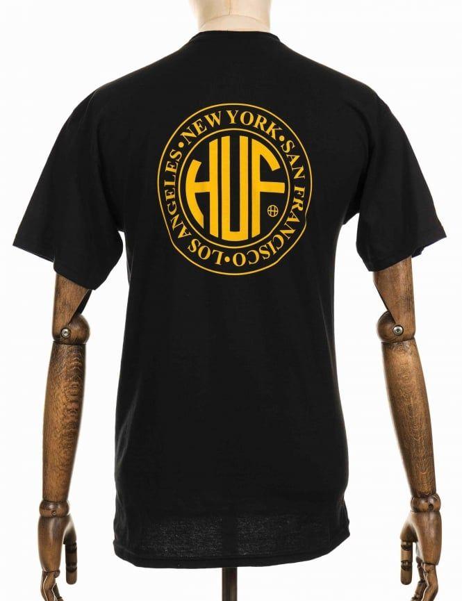 Regional Logo - Huf Regional Logo T-shirt - Black - Huf from iConsume UK