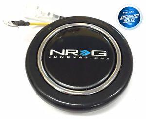 NRG Logo - NRG Steering Wheel Horn Button Black with NRG Logo
