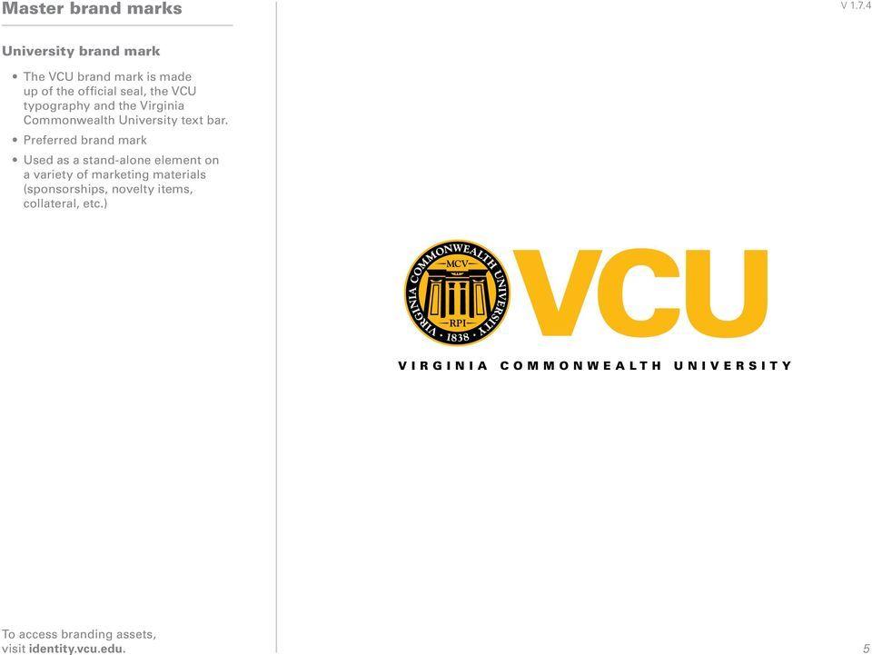 VCUHS Logo - Brand standards guide