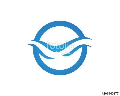 Eave Logo - Beach water eave logos symbols